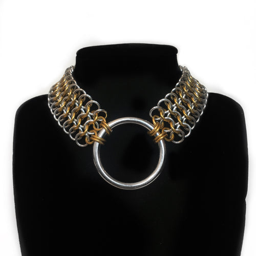 Silver Eve Choker II Necklace Turkish Velvet