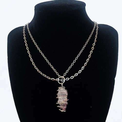 Quartz Pendant Necklace #3 Necklace Turkish Velvet